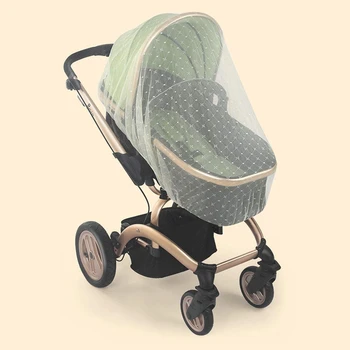 

Baby Carriage Mosquito Net Cover Jacquard 1 Pack White For Stroller,Bassinet,Portable And Durable Baby Insect Netting,Infant B