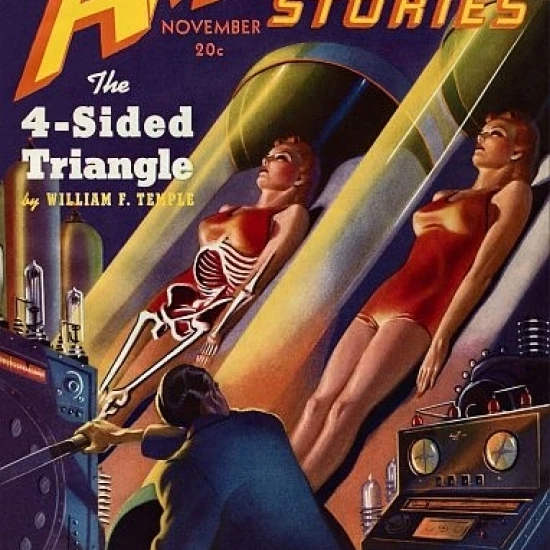 Винтаж Sci Fi удивительные истории ноябрь 20c плакат печать (18x24)|Таблички и знаки| |