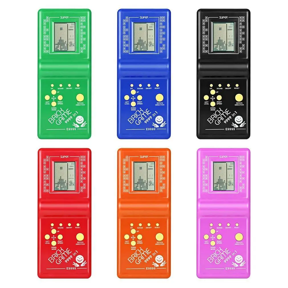Электронная портативная игровая машина Tetris Brick для детей с ЖК экраном