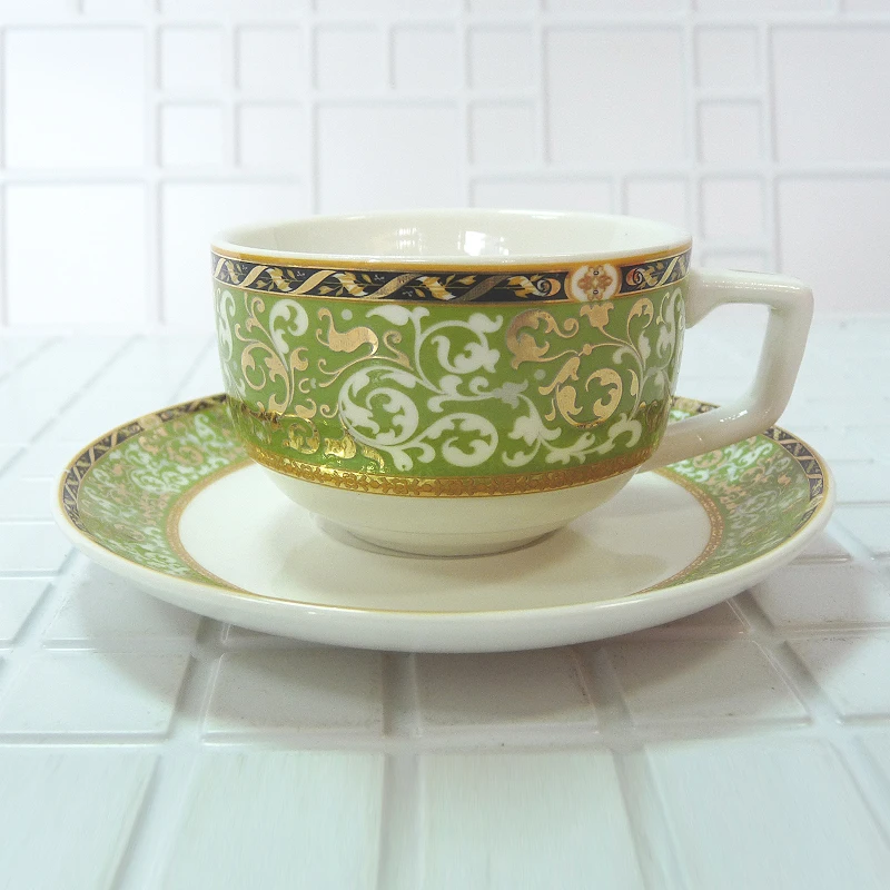 

High quality bone china coffee set deluxe British Phnom Penh coffee cup A set of 12 pieces 90ml Birthday Holiday Gift