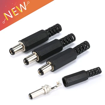 

10Pcs DC Power Connector pin Male Electrical Socket Outlet DC-022 DC-022B DC-005 DC Outlet 5.5X2.1MM