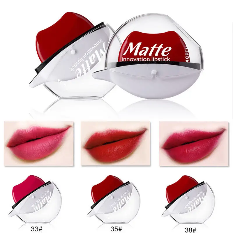 

12 Color Women Waterproof Lipstick Matte Lip Gloss Long Lasting Makeup Easy Fashion Lipstick QHZ