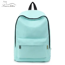 Модный женский рюкзак, Одноцветный рюкзак для путешествий, повседневная школьная сумка для девочек-подростков, рюкзак, женский рюкзак, ранец