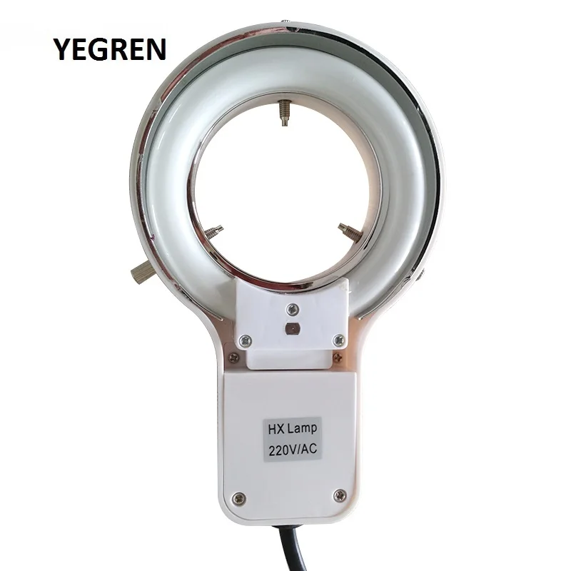 Microscope Fluorescent Ring Light Source White Fluorescent Illuminated Lamp Inner Diameter 60 or 64 mm for Industrial Detection