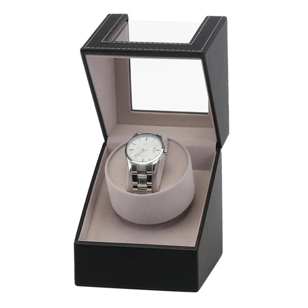 

Wristwatch PU Leather Rotation Collection Shopping Mall Display Box Watch Winder Motor Shaker Automatic Mechanical Case Jewelry
