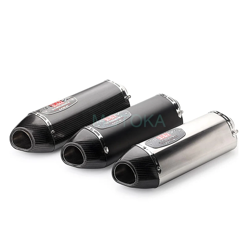 MT03 CBR300R GSX250R GSXR600 K8 R1 FZ1 FZ8 de Escape de la motocicleta tubo de fibra de carbono Universal entrada 51mm Yoshimura silenciador de Escape
