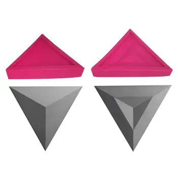 

Triangle Silicone Mold DIY Cement Plaster Mould Home Decoration TV Background Wall Brick Molds Decorative Stone Tile Mold