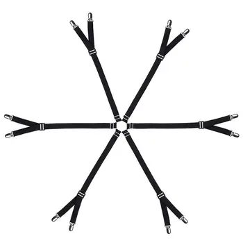 

Adeeing 6 Sides 12 Claws Adjustable Nonslip Bed Sheet Fixator