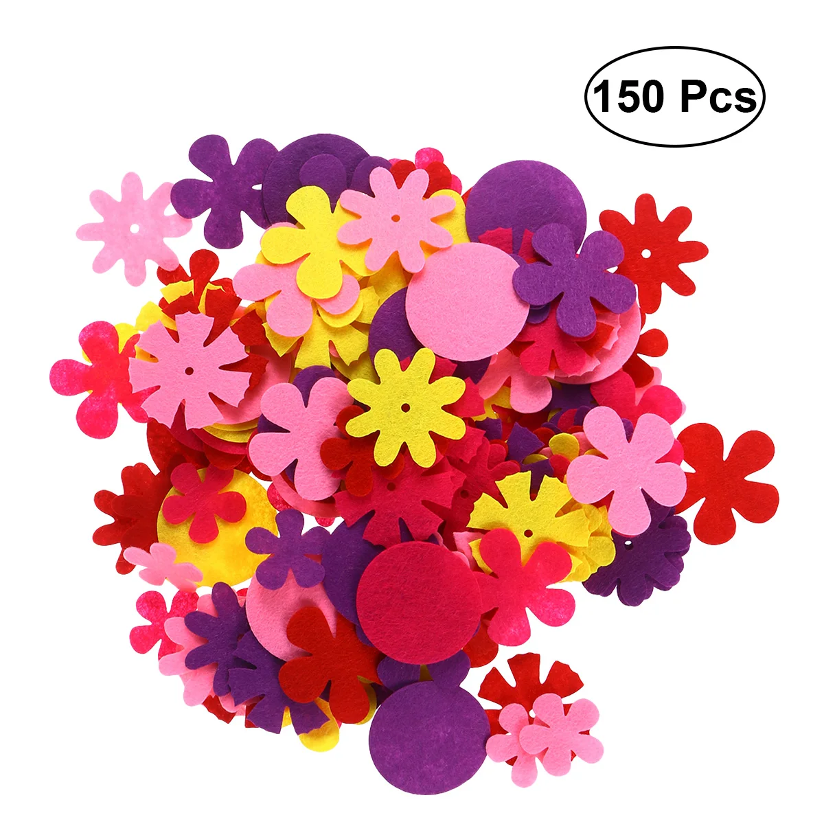 150 шт фетровые цветные тканевые цветы DIY принадлежности орнамент для пригласительных открыток домашний декор ручной работы для взрослых и детей