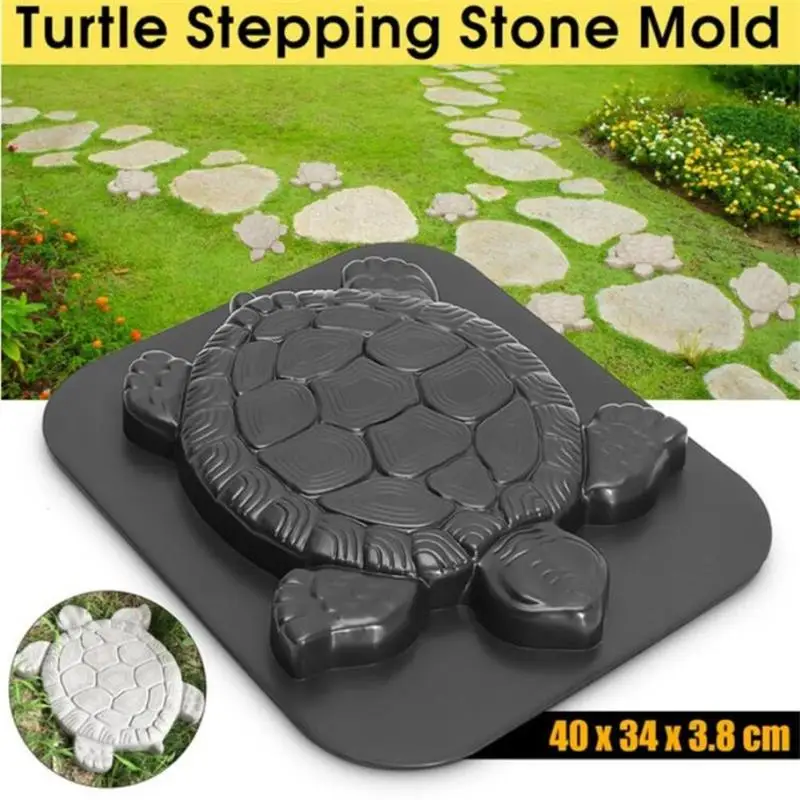 

DIY Tortoise Path Maker Mold Garden Path Stone Molds Concrete Cement Mould