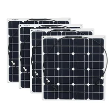4x 50w Free Shipment Solar Panel Flexible 12V Solar System Solar Module Solar Cell Outdoor RV/Marine/Boat Cheap Sales 4x 50w Free Shipment Solar Panel Flexible 12V Solar System Solar Module Solar Cell Outdoor RV/Marine/Boat Cheap Sales