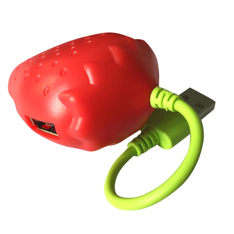 Милый фруктовый стиль в форме клубники 4 порта Usb 2 0 концентратор для ноутбука