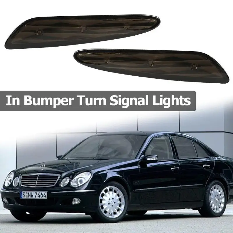 

Car Front Left Right Side Marker Bumper Turn Signal Lights For W211 LED 03-06 Side Marker In Bumper Turn Signal Lights Bulb