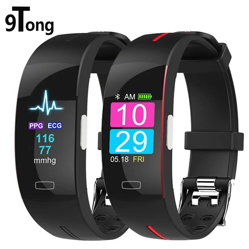 

9Tong H66 Blood Pressure Band Heart Rate Monitor PPG ECG Smart Bracelet P3 Activit fitness Tracker Watch Intelligent Wristband