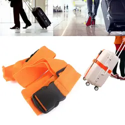 Крест Стиль чемодан мешочек для багажа ремень полоса (оранжевый)