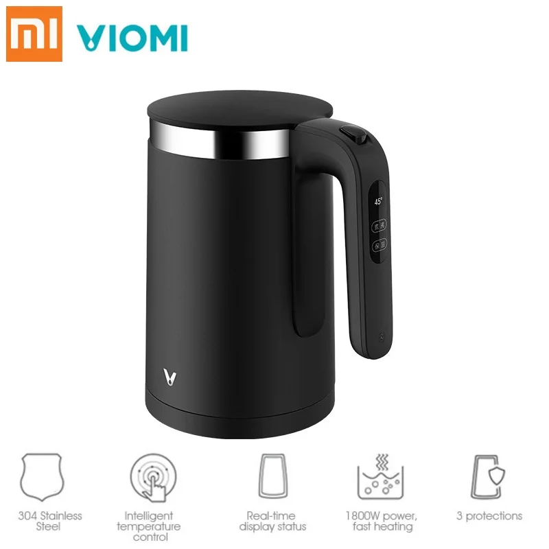 

Xiaomi VIOMI Intelligent Electric Kettle 1.5L 1800W 304 Stainless Steel Smart Temperature Control Real-time Display Fast Heating
