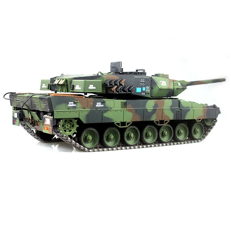 3889 1 1/16 2 4G немецкий Леопард A6 RC Танк реальное моделирование звук Инфракрасный