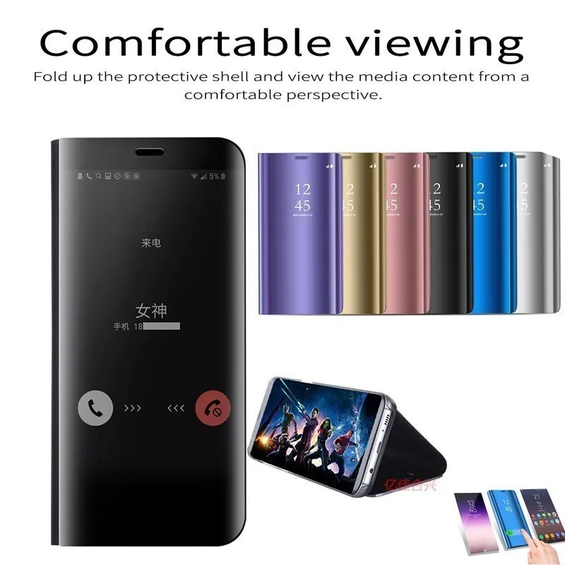 

CHYI Luxury Flip Phone Case Cover Accessories For Samsung S10 S10Plus Mobile Phone Holder Cool Cases Coque Fundas For S10E M20