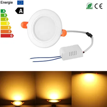 

Ultra Thin Led Panel Downlight 3w 7w Round LED Ceiling Recessed Light AC85-265V LED Panel Light