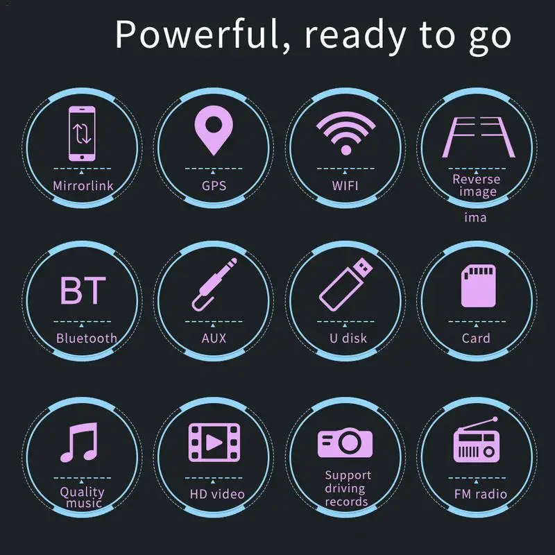 Автомобильный мультимедийный плеер 2 DIN Bluetooth GPS MP5 Android 8 1 7 дюймовый сенсорный