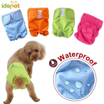 

Waterproof Dog Physiological Pants Diaper Sanitary Washable Dog Shorts Panties Menstruation Underwear Briefs Jumpsuit For Dog 30