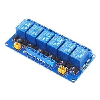 

6 Channel electromagnetic relay Modular 5v12v24v Height Trigger Instructions Bring Lighting Coupling Isolation Module