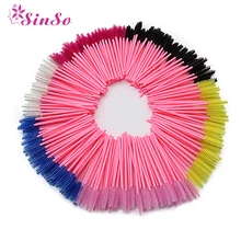 50 шт., розовые ручки, кисти для ресниц, одноразовые кисти для ресниц, набор инструментов для макияжа, кисти для ресниц, 6 цветов, кисть для ресниц Sinso