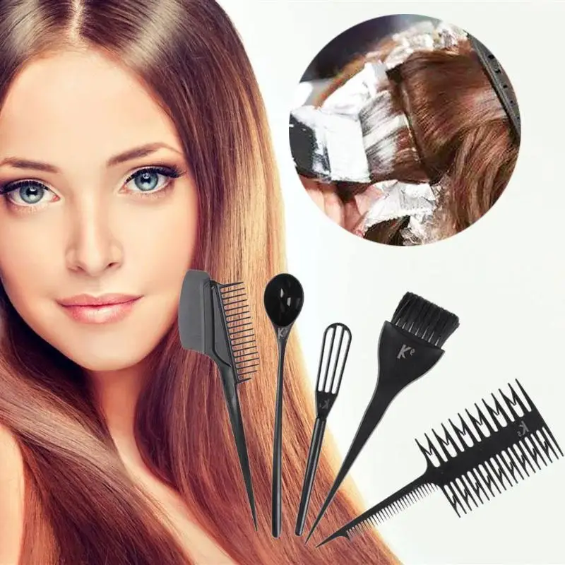 High Quality 6pcs Hair Dye Tool Kit Salon Hair Coloring Bowl Hair Color Cream Mixer Hair Color Brush Comb Hairdressing Set High Quality 6pcs Hair Dye Tool Kit Salon Hair Coloring Bowl Hair Color Cream Mixer Hair Color Brush Comb Hairdressing Set