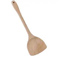 Деревянный шпатель для выпечки Посуда бамбуковый ковш кухонный инструмент 38*9,5 см