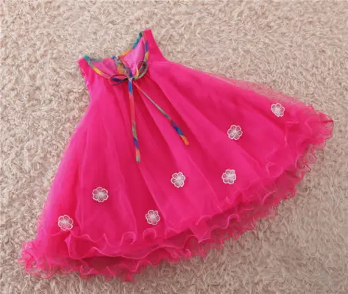 Emmaaby/летнее платье для маленьких девочек праздничное платье принцессы без рукавов с цветочным рисунком