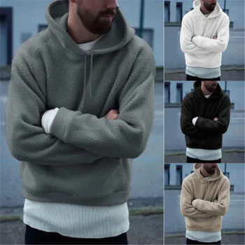 

New Men Winter Warm Sweatshirt Coat Jacket Sweatshirt Hoodie Hooded Palace Pullover Casual Tops Homme for men