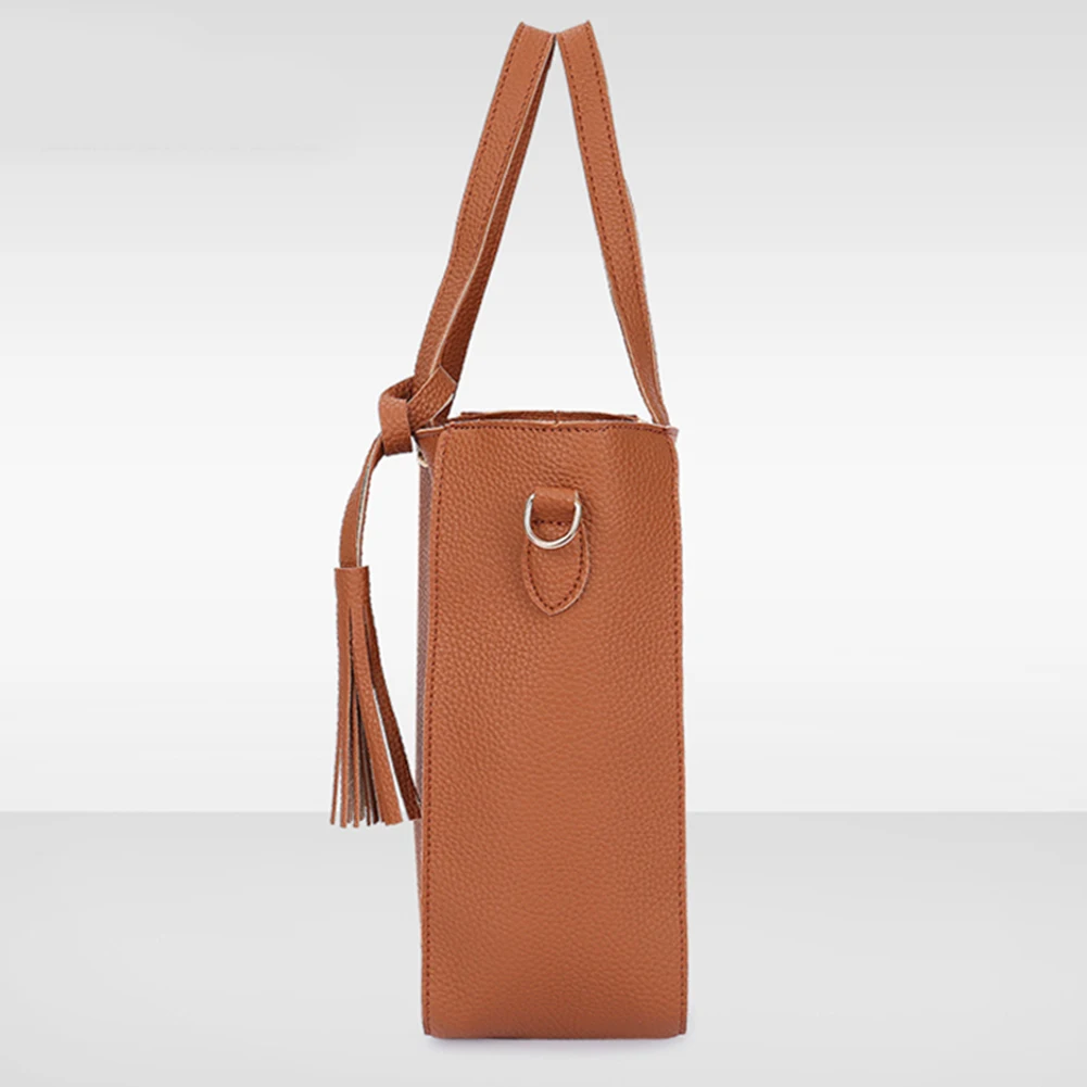 4 шт./компл. кисточкой сумки для женщин 2018 Роскошные дизайн PU Crossbody курьерские