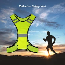Легкий велосипед жилет дышащий сетчатый отражающий жилет высокая видимость безопасности Велоспорт безопасности жилет Человек
