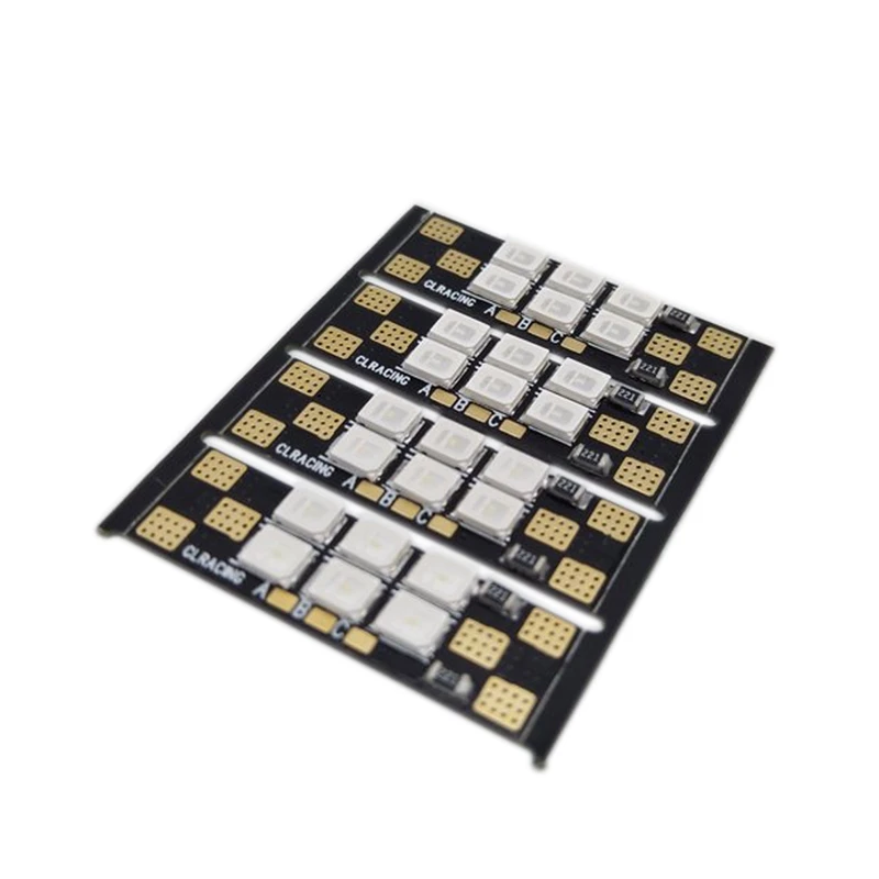 

4 PCS CLRACING Frame Arm LED Board Light 6 Bits 25mm 3-6S For FPV Racing Drone Quadcopter Spare Part DIY Accessories