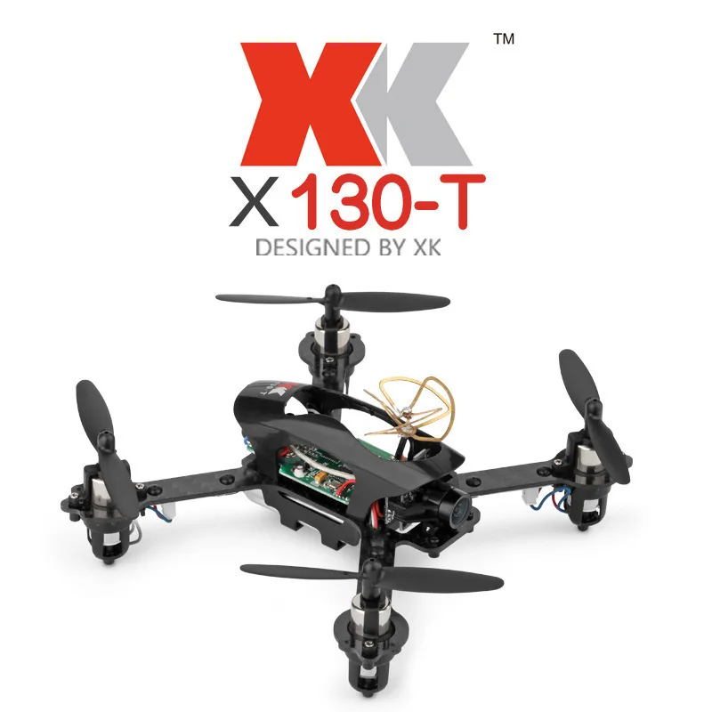 WLtoys Original XK X130-T 5.8G FPV 3D/6G Mode Racing Drone with HD Camera 2.4G 4CH Carbon Fiber Frame RTF Mini RC Quadcopter