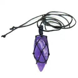 1 шт 100% натуральный фиолетовый падение кристаллы аметиста, кварца кулон Винтаж исцеляющий драгоценный камень палочка оптовая продажа
