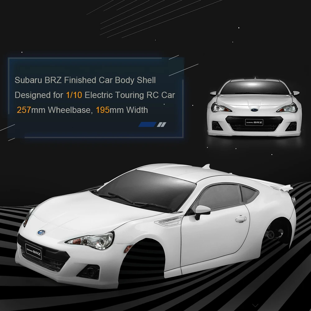 195 мм KillerBody RC корпус корпуса автомобиля Комплект рамы для Subaru BRZ 1/10 Электрический туристический автомобиль RC гоночный diy запчасти