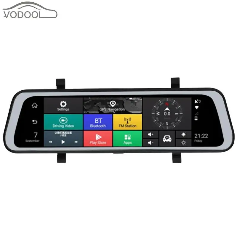 

9.66 inch DVR 4G Android 8.1 Car Rearview Mirror Camera Bluetooth GPS Navigator ADAS Night Vision Dash Cam Camera