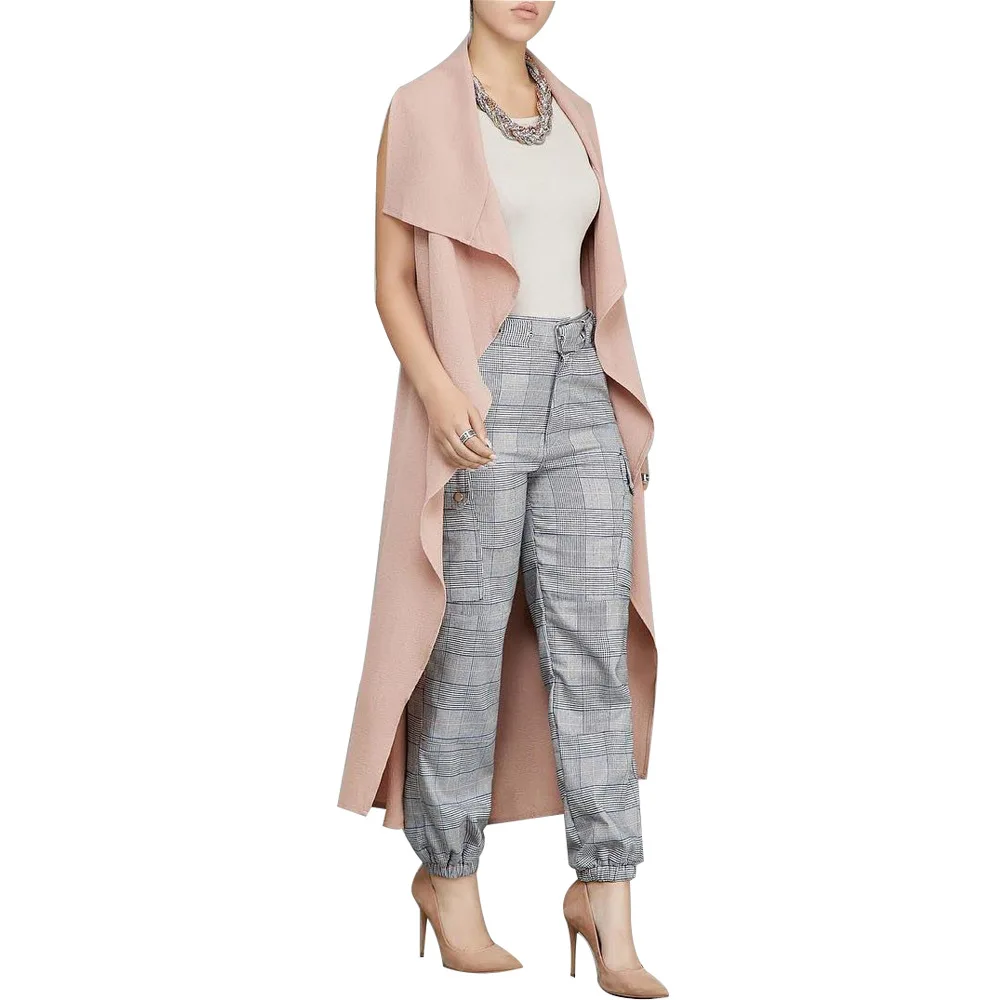 

Casual Fashion Women Blazers and Jackets Solid Short Sleeve Lady Coat Long Sexy Blazer Feminino