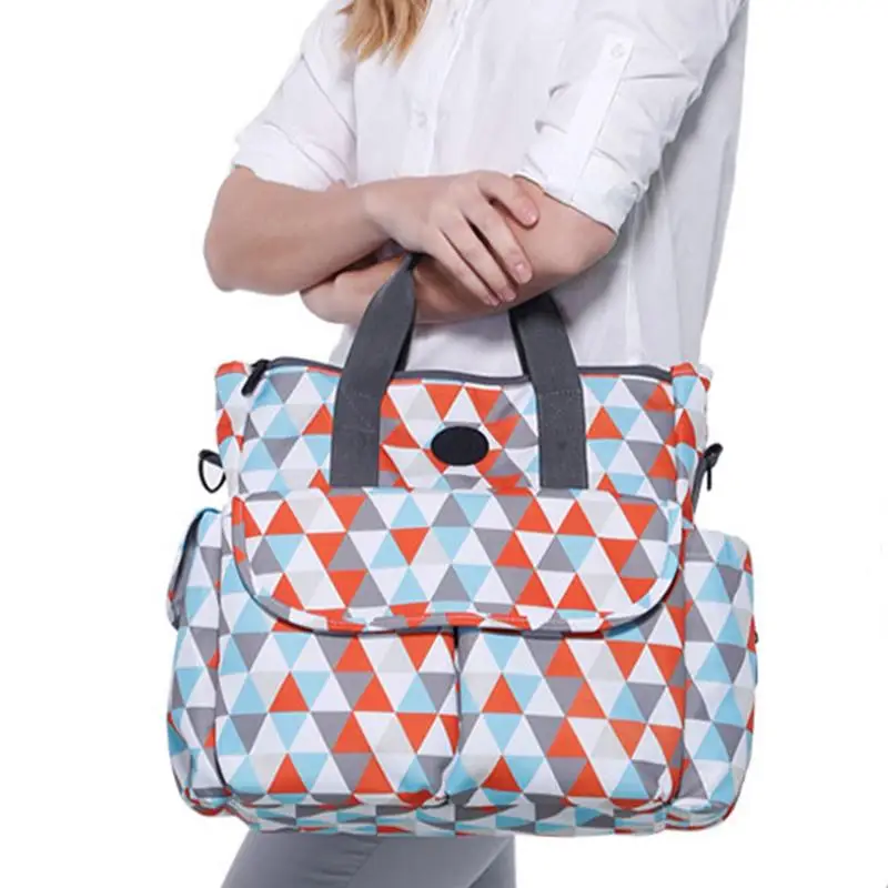 

Mummy Bag Multi-functional Large Capacity Portable Crossbody Bag Single Shoulder Waterproof Travel Backpack With Stroller Straps