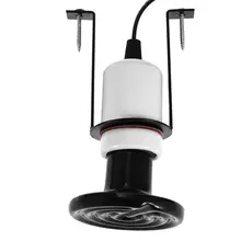 Рептилия лампы держатель алюминиевый купол ультрафиолетовая лампочка держатель лампы клип для рептилий Pet отражатель дополнительно Поддержка кронштейн