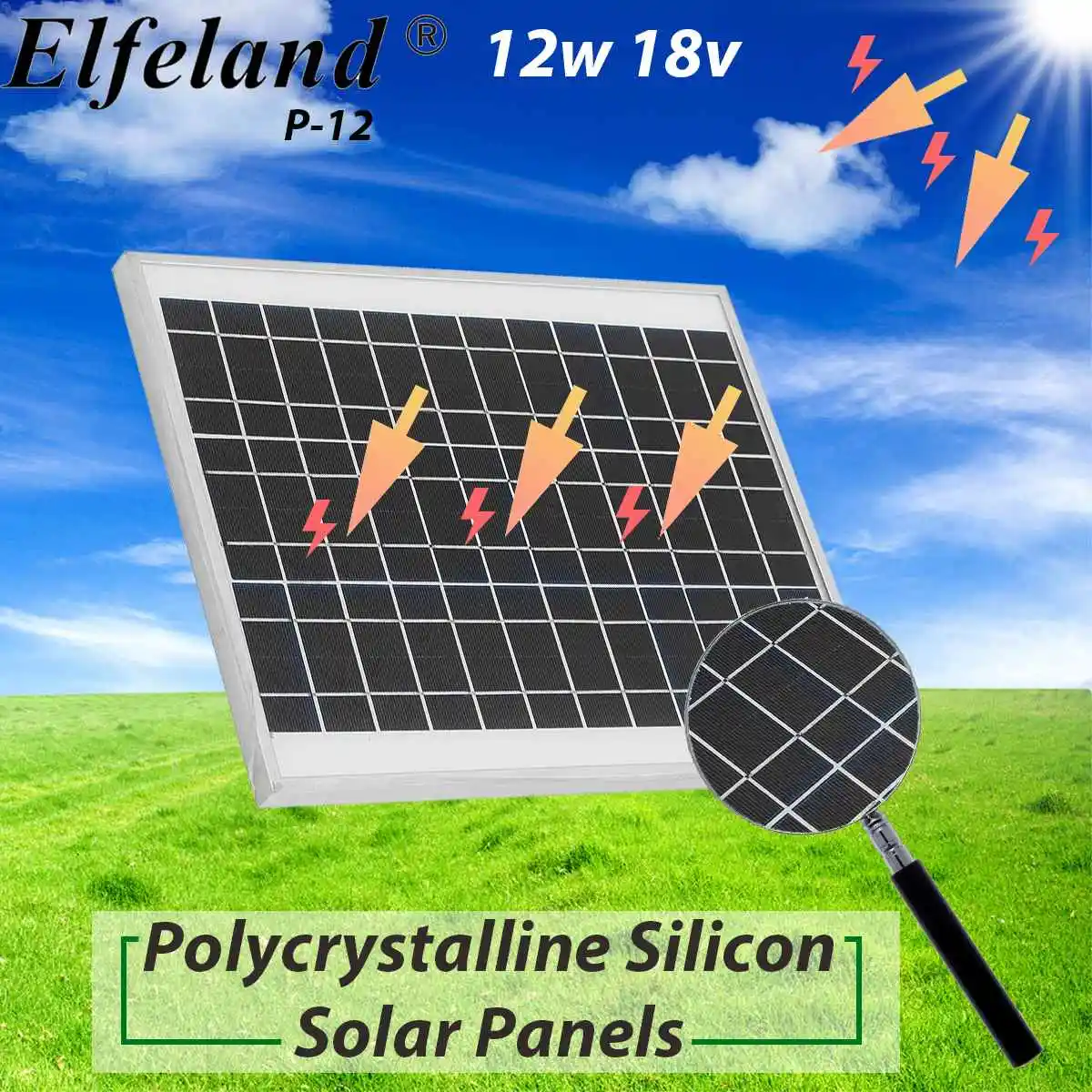 

KINCO 12W 18V Polycrystalline Silicon Solar Panels High Conversion Rate And Output DIY Solar System For Car Battery RT Boat