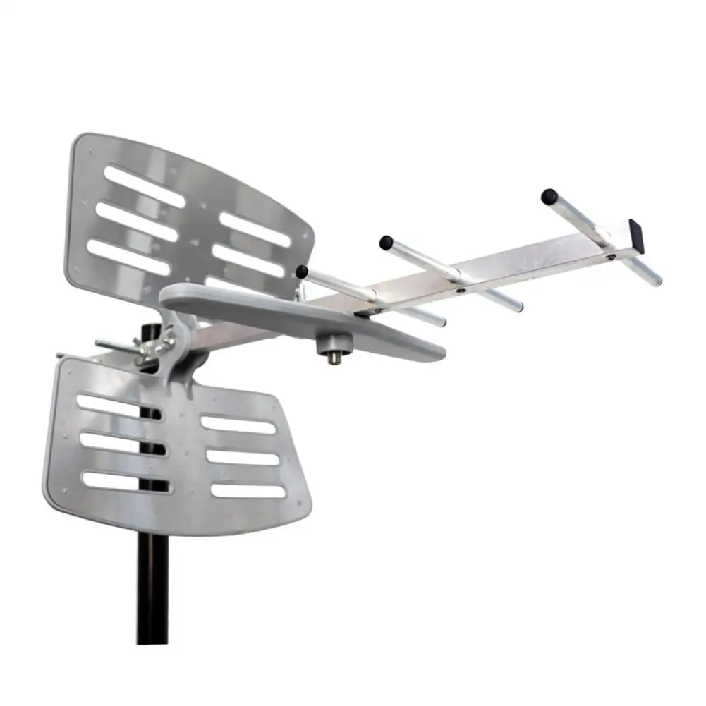 

Outdoor Amplified Digital Antenna 360 Rotation HD TV UHF VHF FM 35dBi Long Range Antenna For ATSC HDTV 4K 1080P Power Adapter