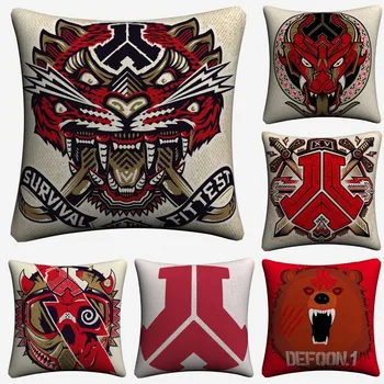 

Defqon 1 Music Band Fashion Decorative Pillow Covers For Sofa Home Decor Linen Cushion Case 45x45cm Throw Pillowcase Almofada