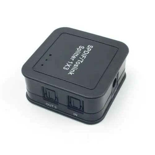 Новый цифровой оптический аудио сплиттер SPDIF/Toslink 1 В до 3 из мощного усилителя| |