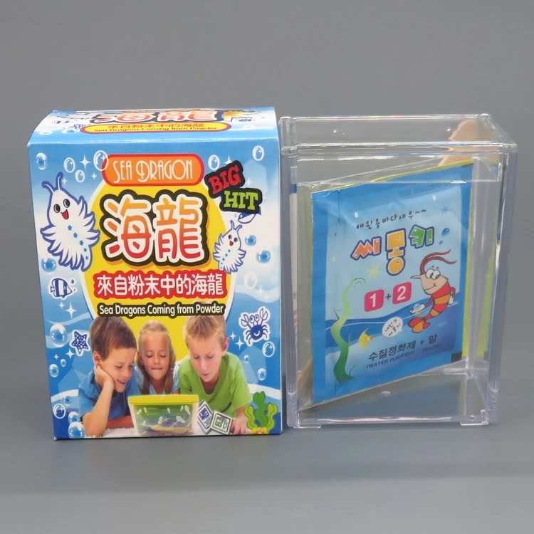 Lovely Gift Incubate Ocean Pets Sweet Words/Small Sea Monkey/ Sea Dragon Coming From Powder Marine Organism DIY Novelty Toy