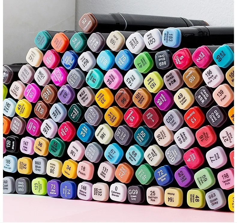 

Oily 30/40/60/80 Colors Multicolor Marker Pen Double-headed Nib Student painting Art school Horticultural Design