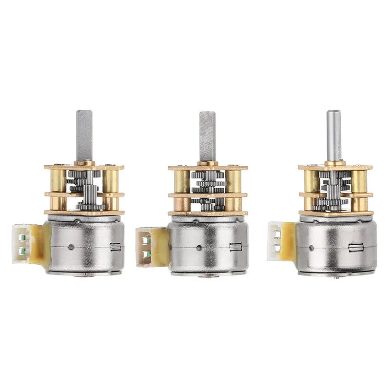 

GA12BY15 DC 5V 30RPM 15RPM 5RPM 18 Degree Stepper Motor Gear Motor With All Metal Gearbox