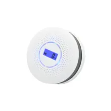 2 в 1 светодиодный цифровой газовый сигнализатор Co детектор дыма умного угарного газа Датчик Предупреждения голоса обеспечение домашней безопасности Высокочувствительный