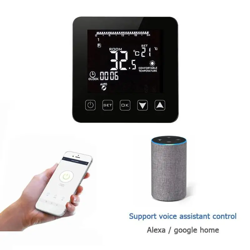 Universal WiFi Temperature Regulator Heating Thermostat Digital LCD Touch Screen Temperature Controller Thermoregulator Universal WiFi Temperature Regulator Heating Thermostat Digital LCD Touch Screen Temperature Controller Thermoregulator